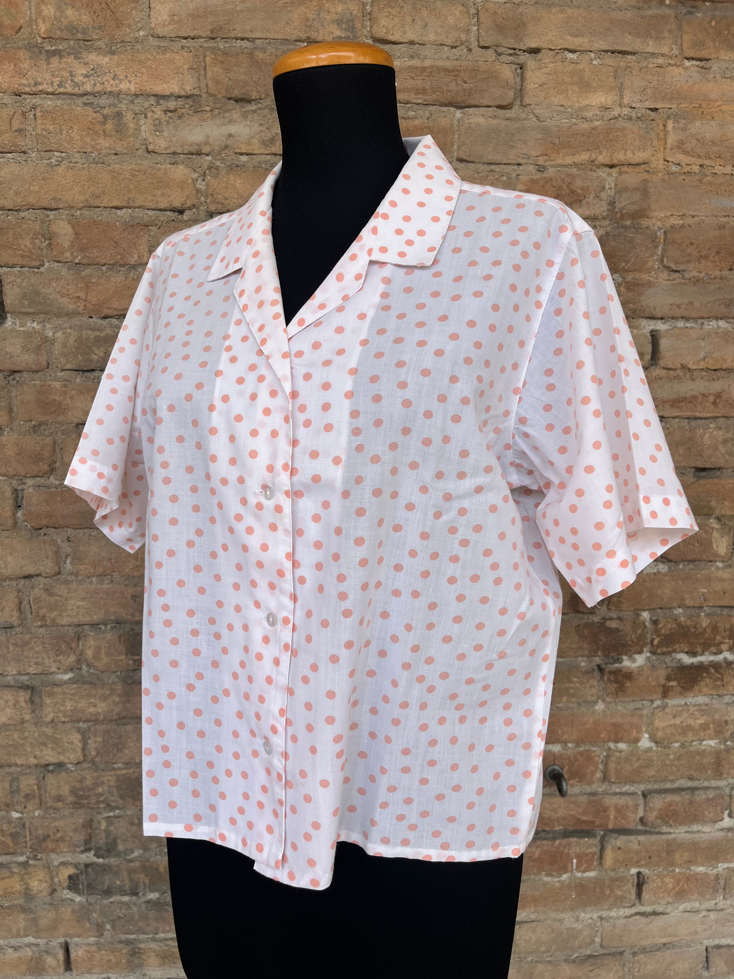 Camicia di cotone  a pois