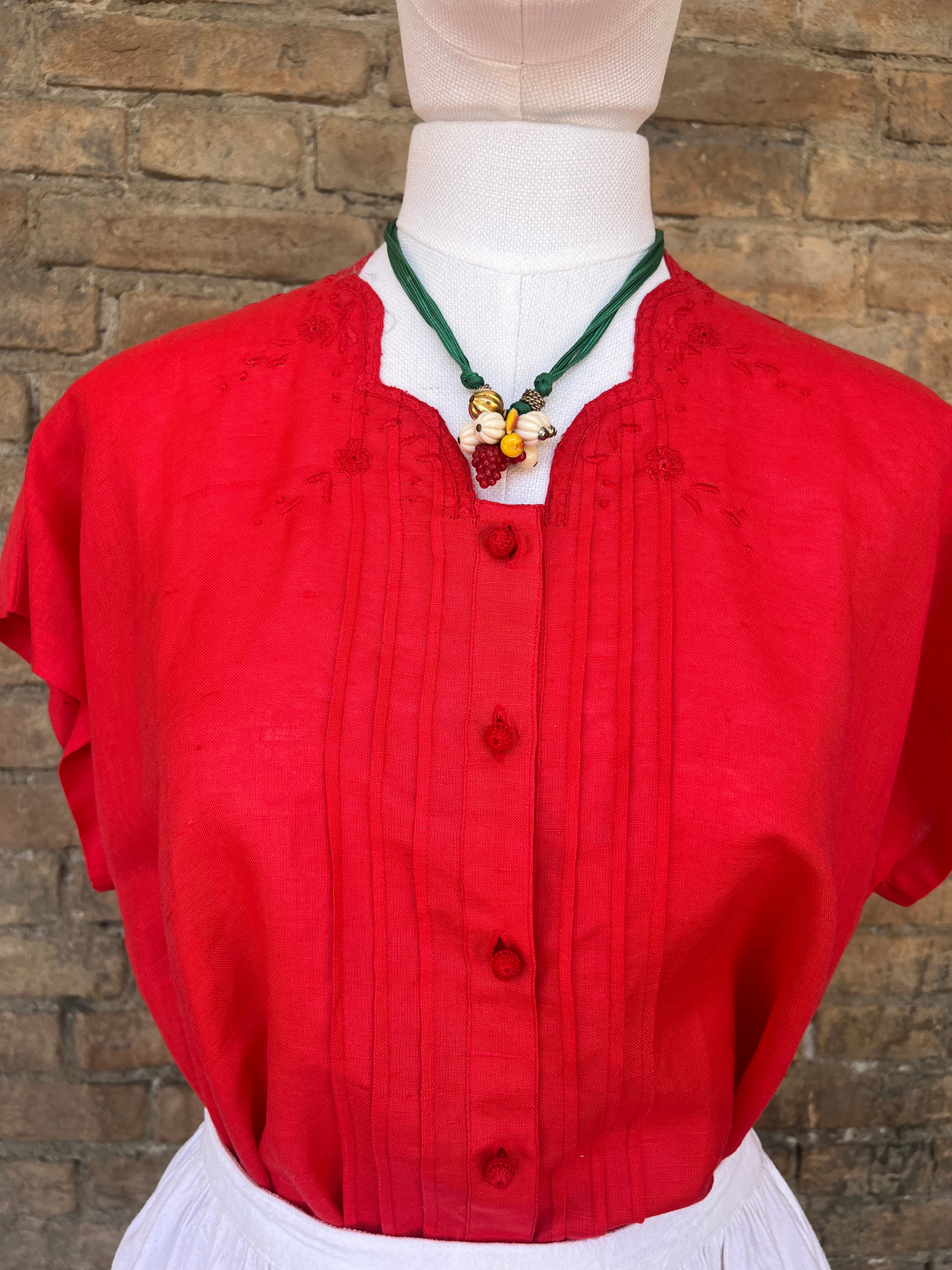 Camicia in misto lino e cotone