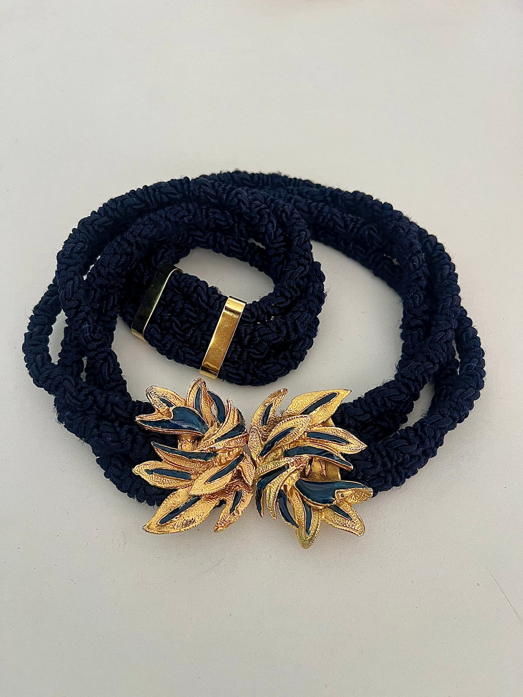 Cintura elastico con fibbia smaltata