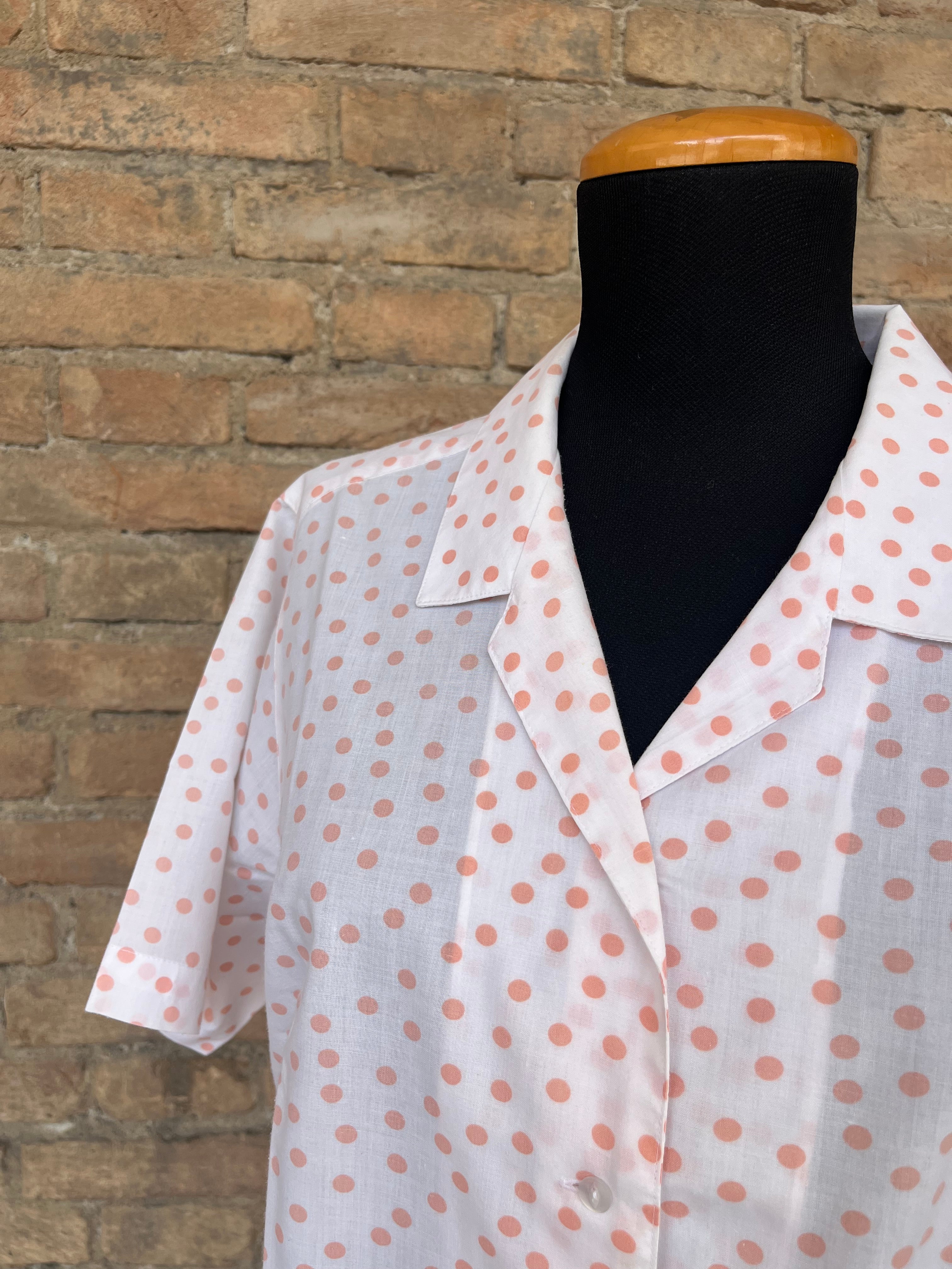 Camicia di cotone  a pois