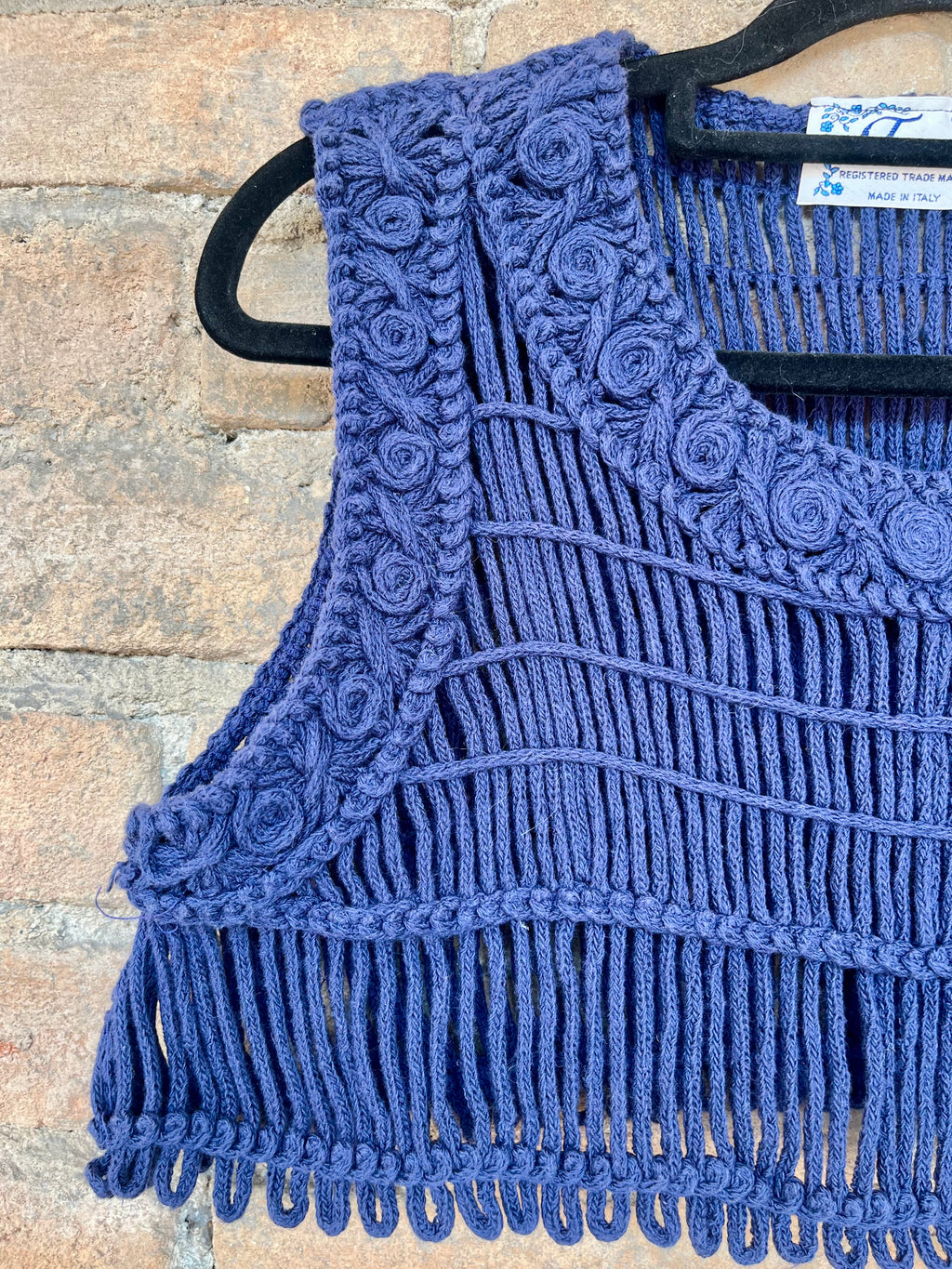 Top Crochet in cotone