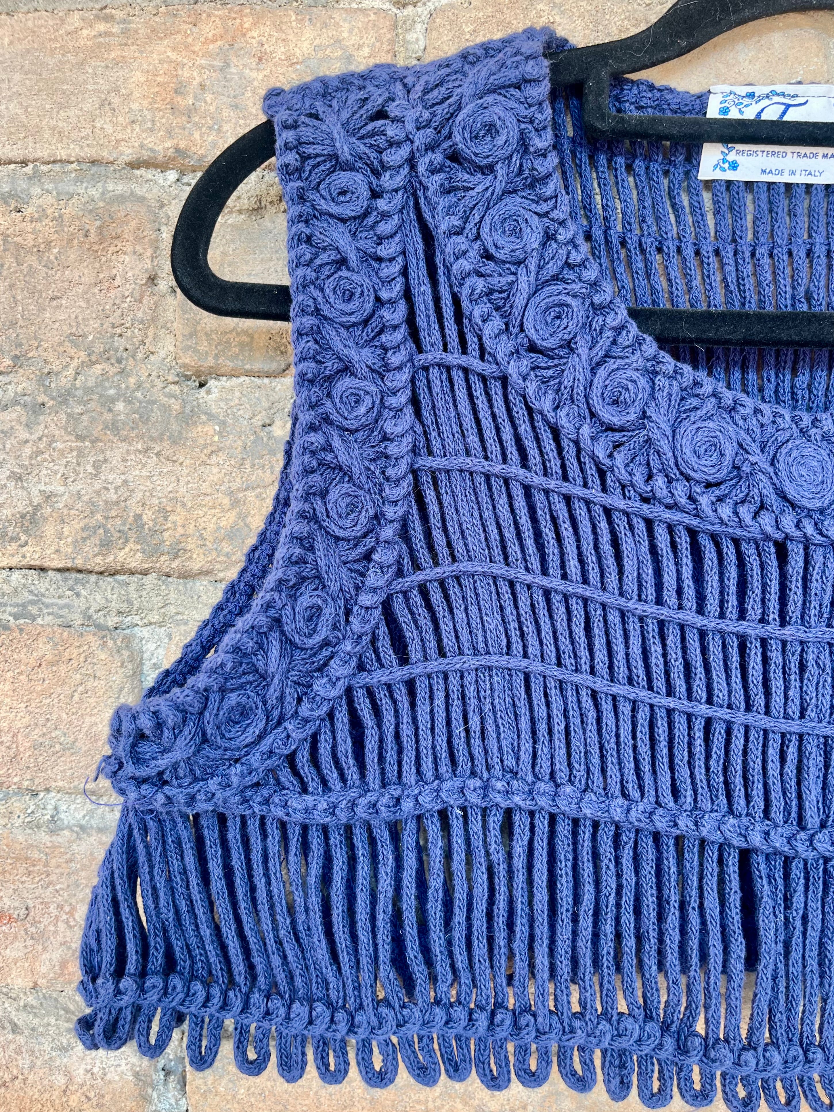 Top Crochet in cotone