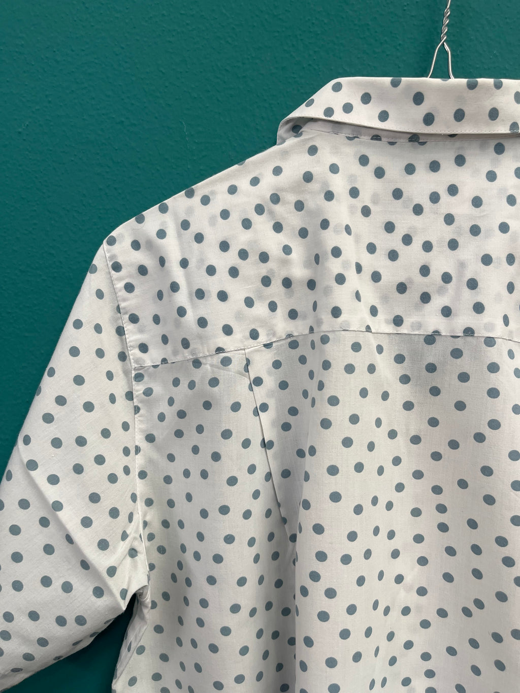 Camicia di cotone a pois