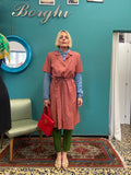 Robe-chemisiere in cotone fantasia