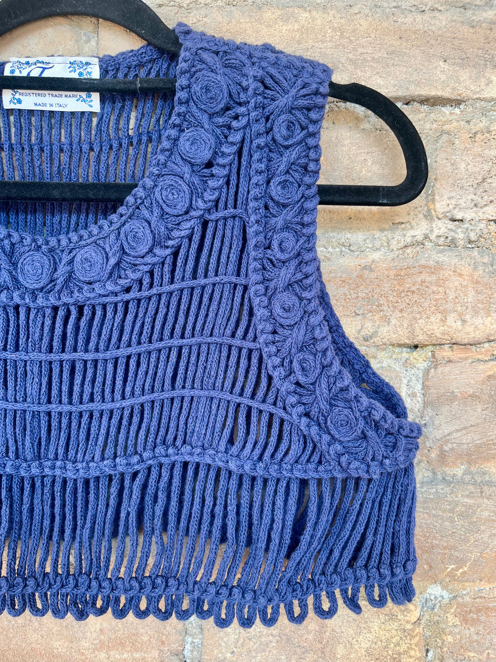 Top Crochet in cotone