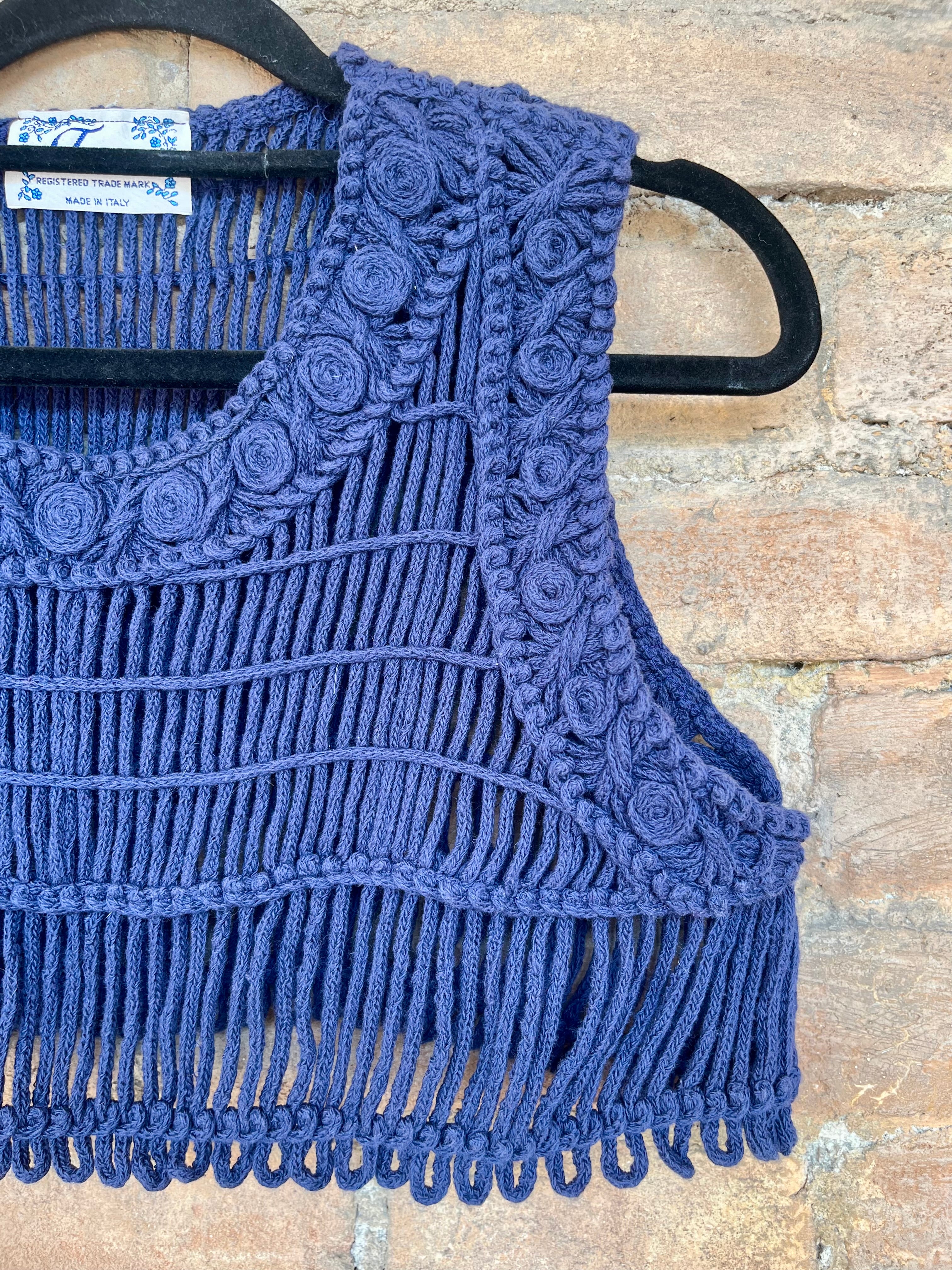 Top Crochet in cotone