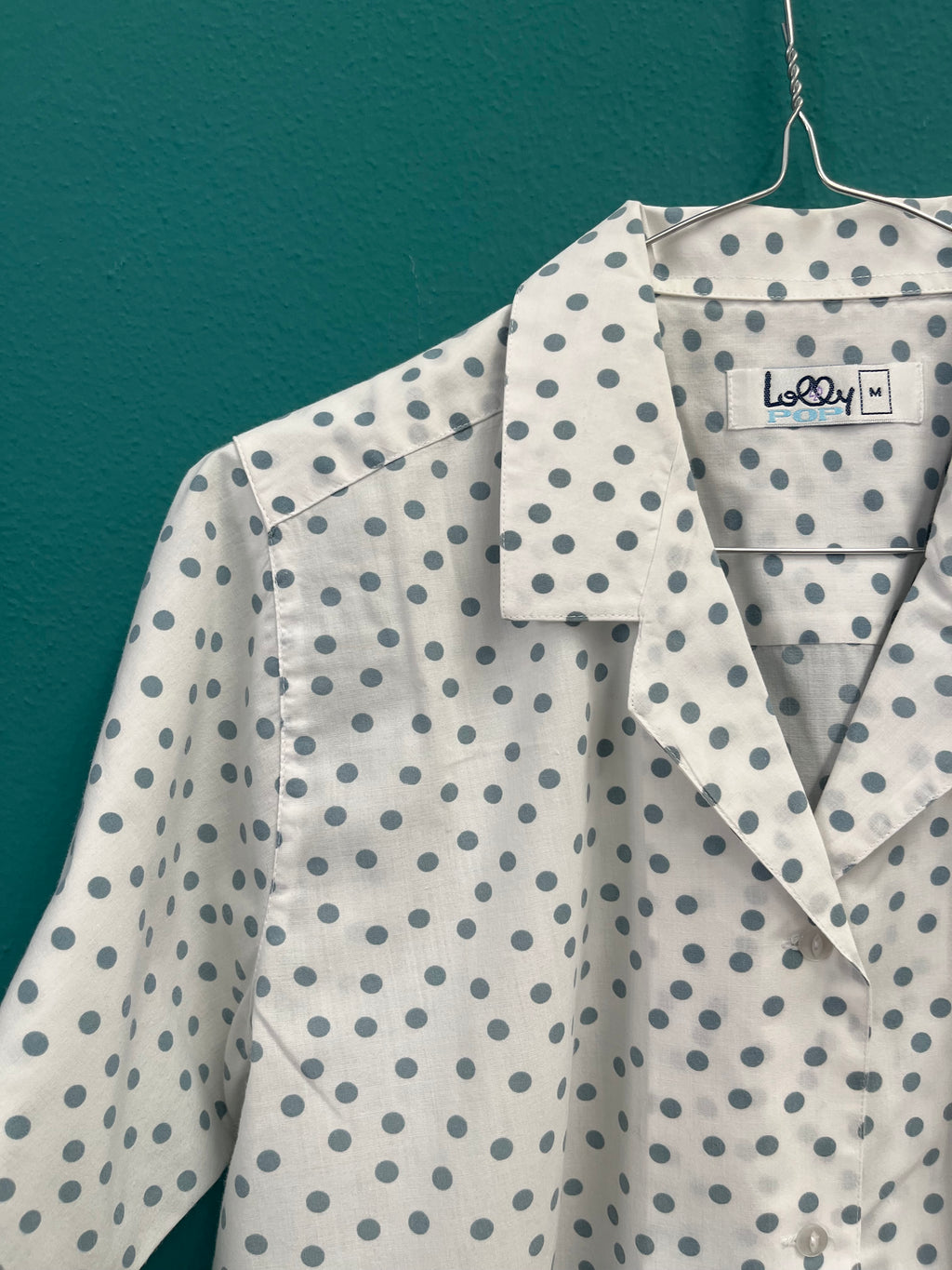 Camicia di cotone a pois