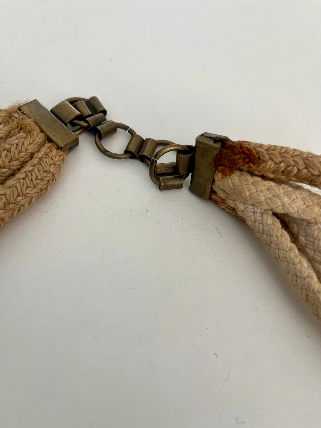 Cintura stile etnico ottone e corda