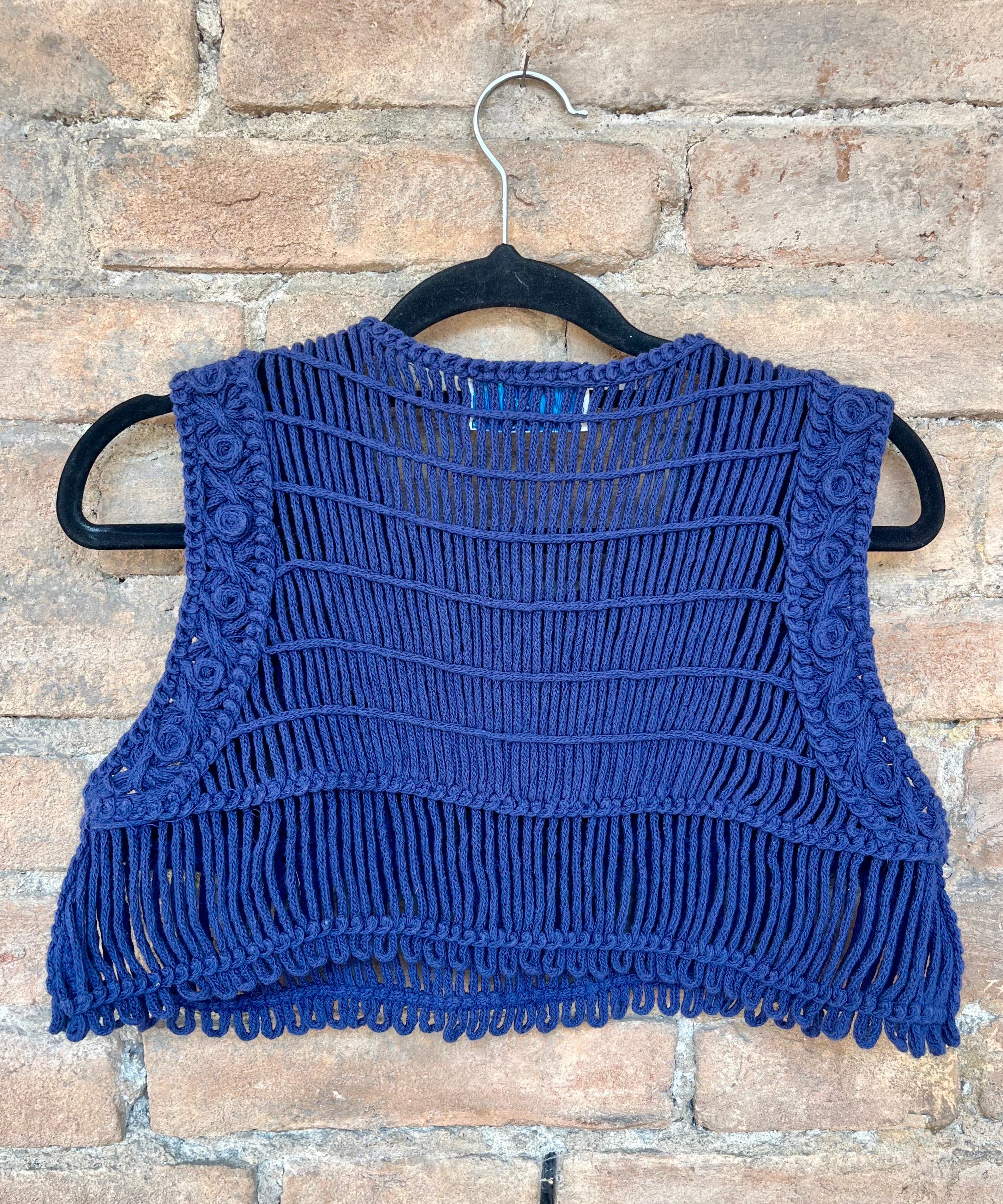 Top Crochet in cotone