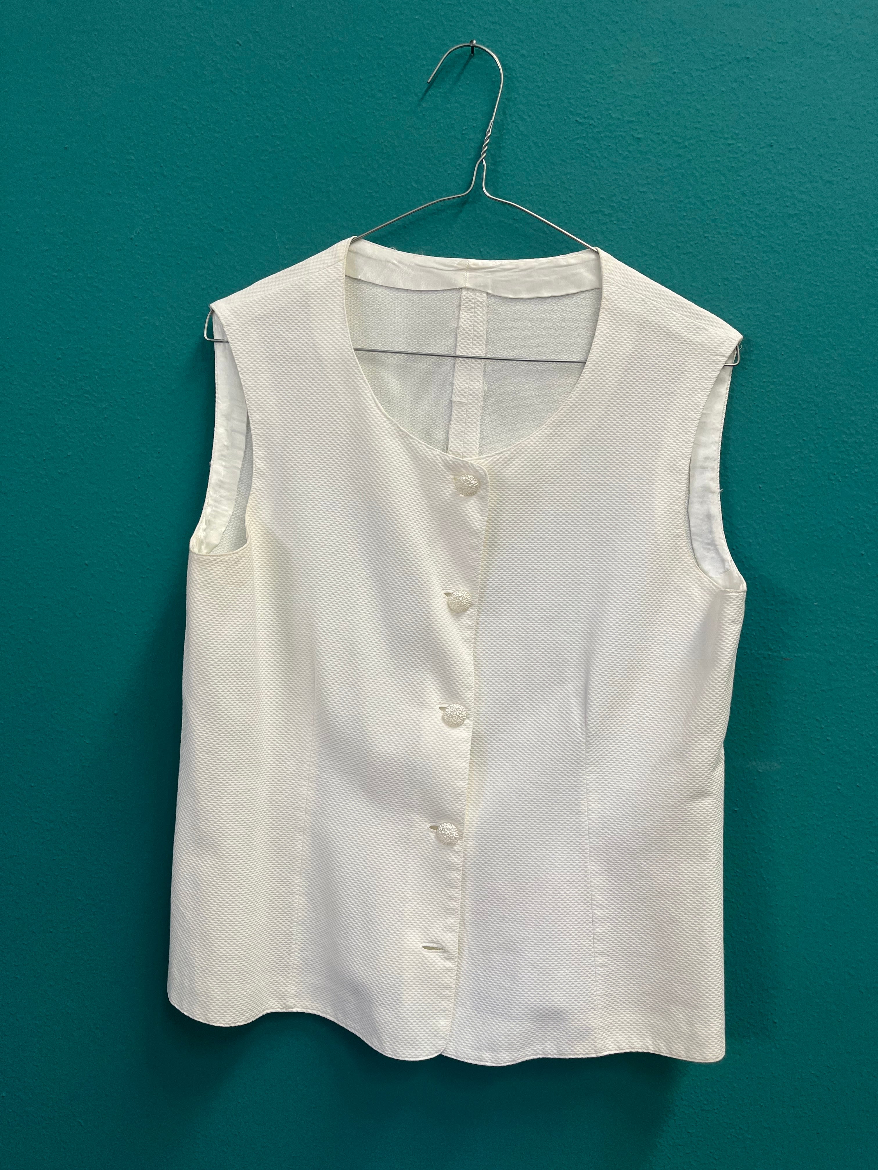 Gilet in piquet di cotone