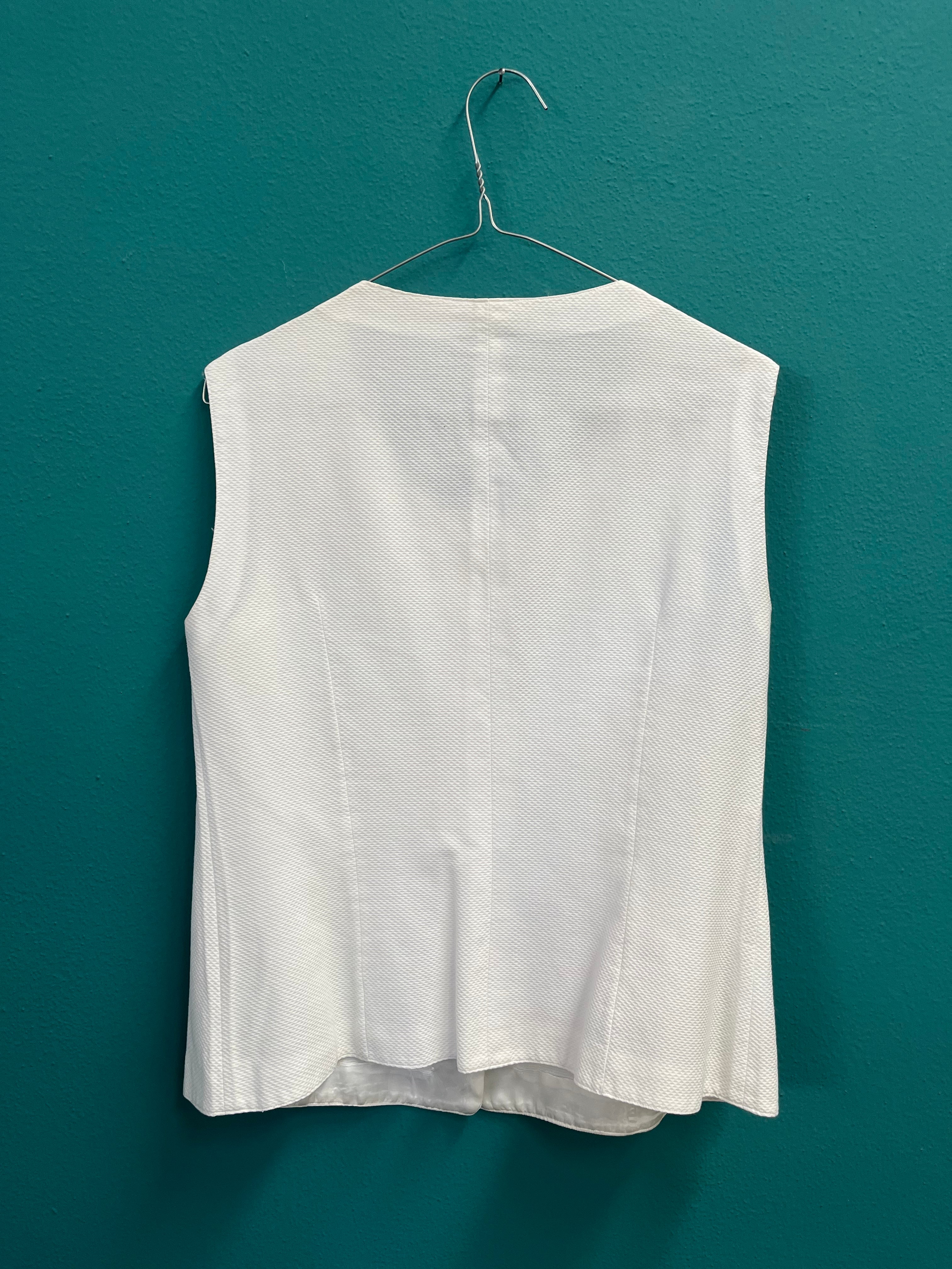 Gilet in piquet di cotone