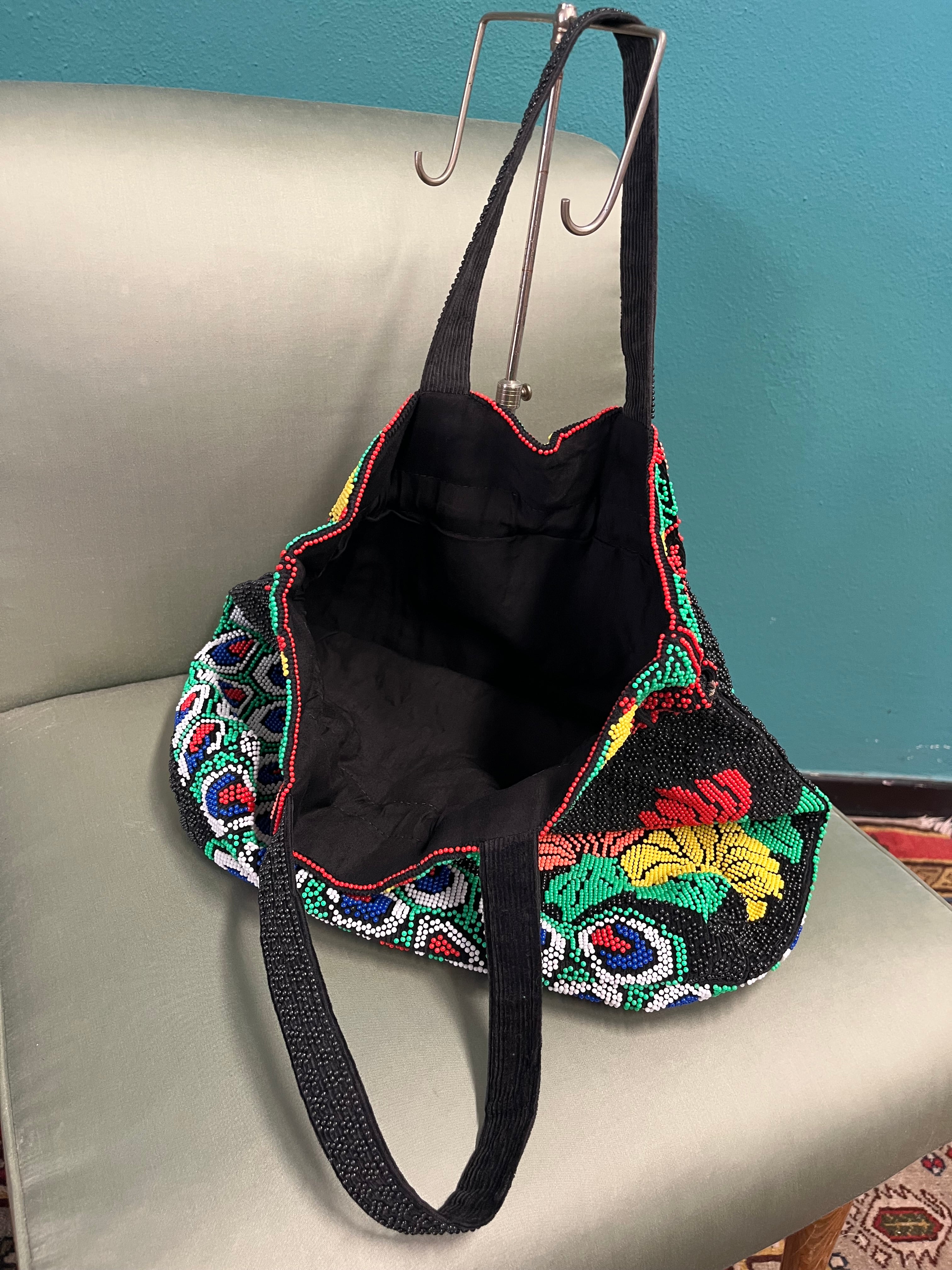 Shopping bag in perline
