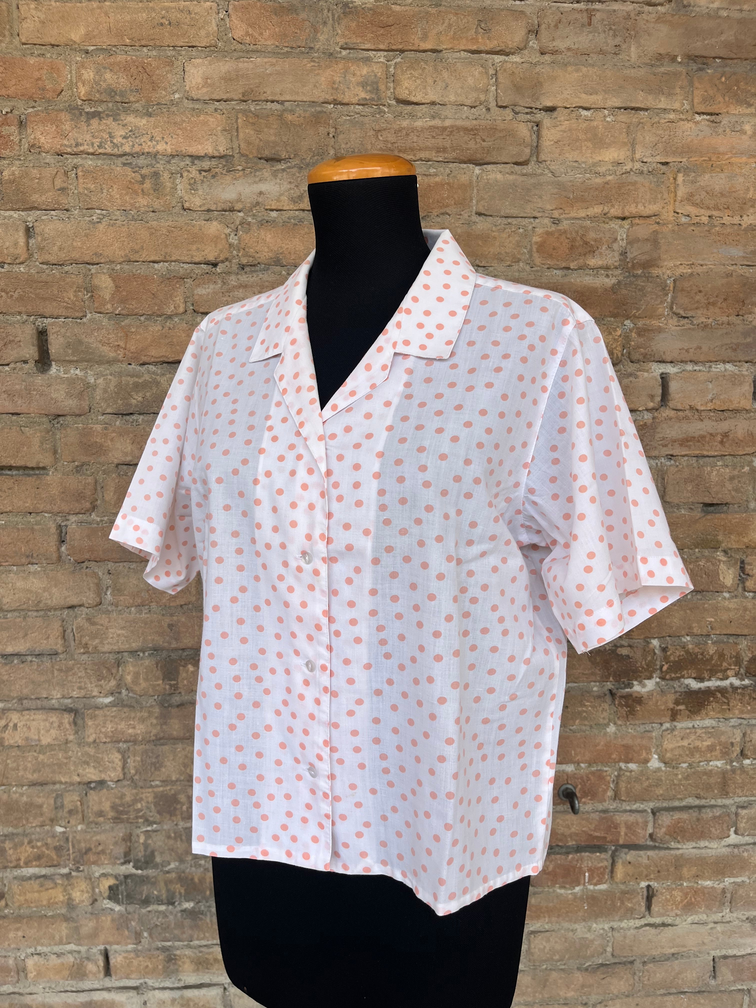 Camicia di cotone  a pois