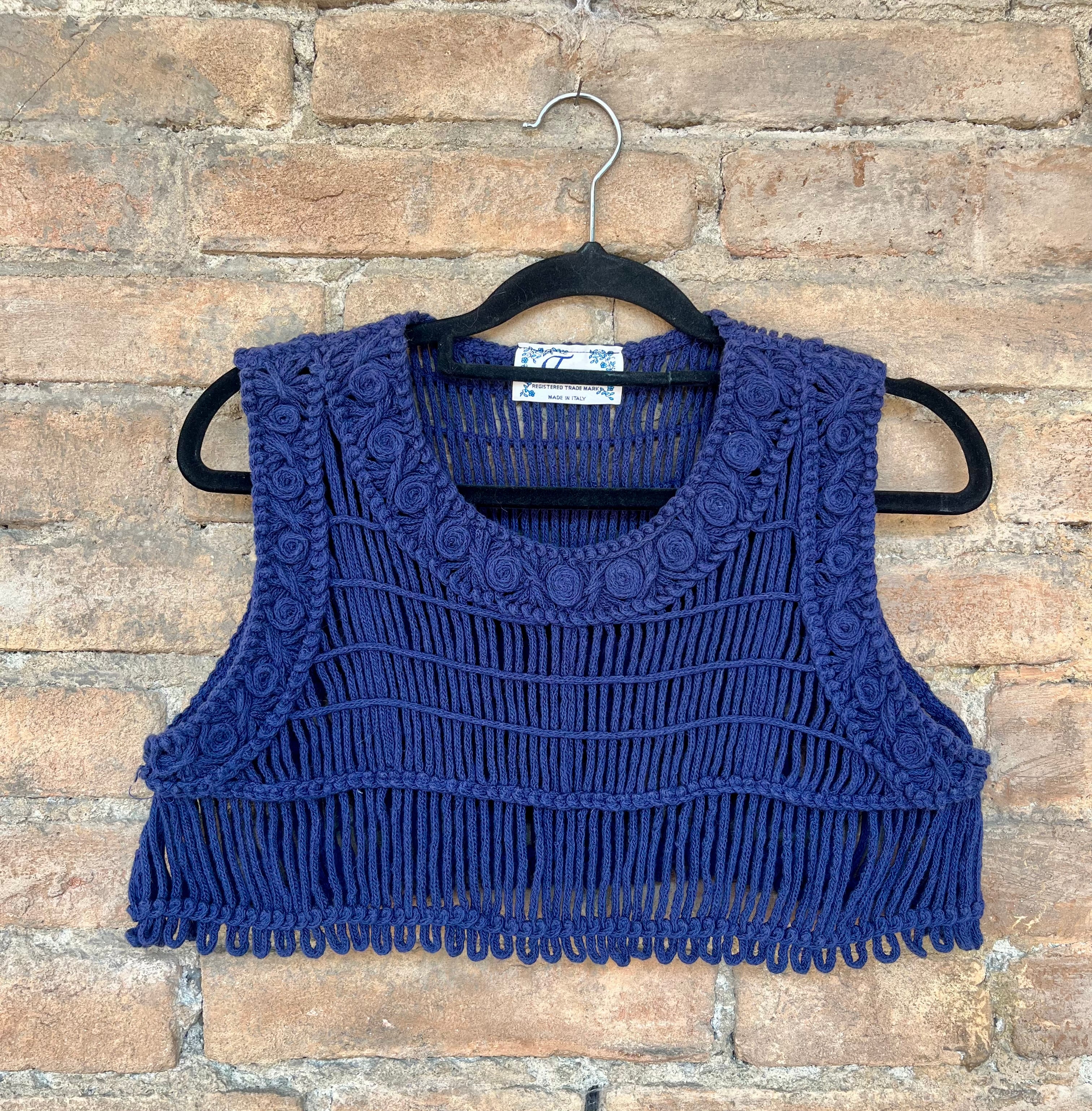 Top Crochet in cotone