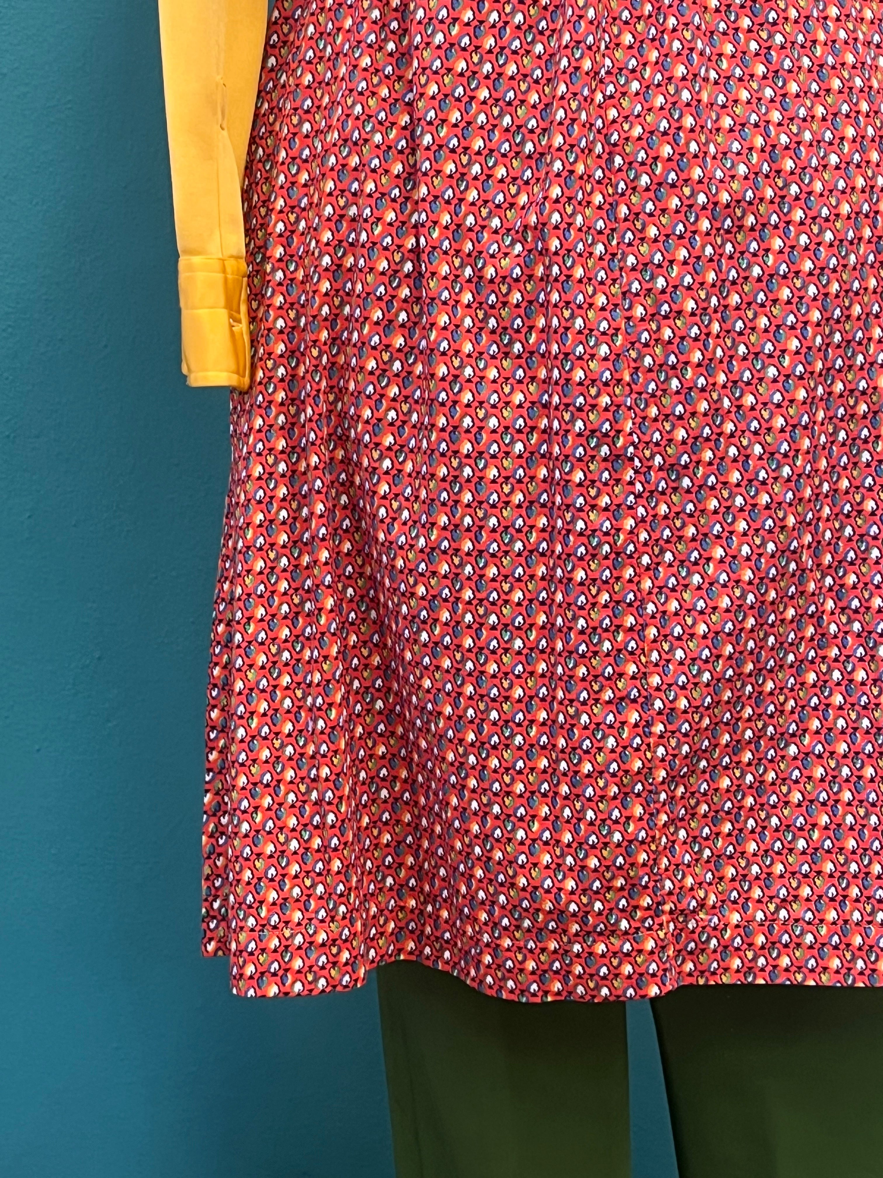 Robe-chemisiere in cotone fantasia