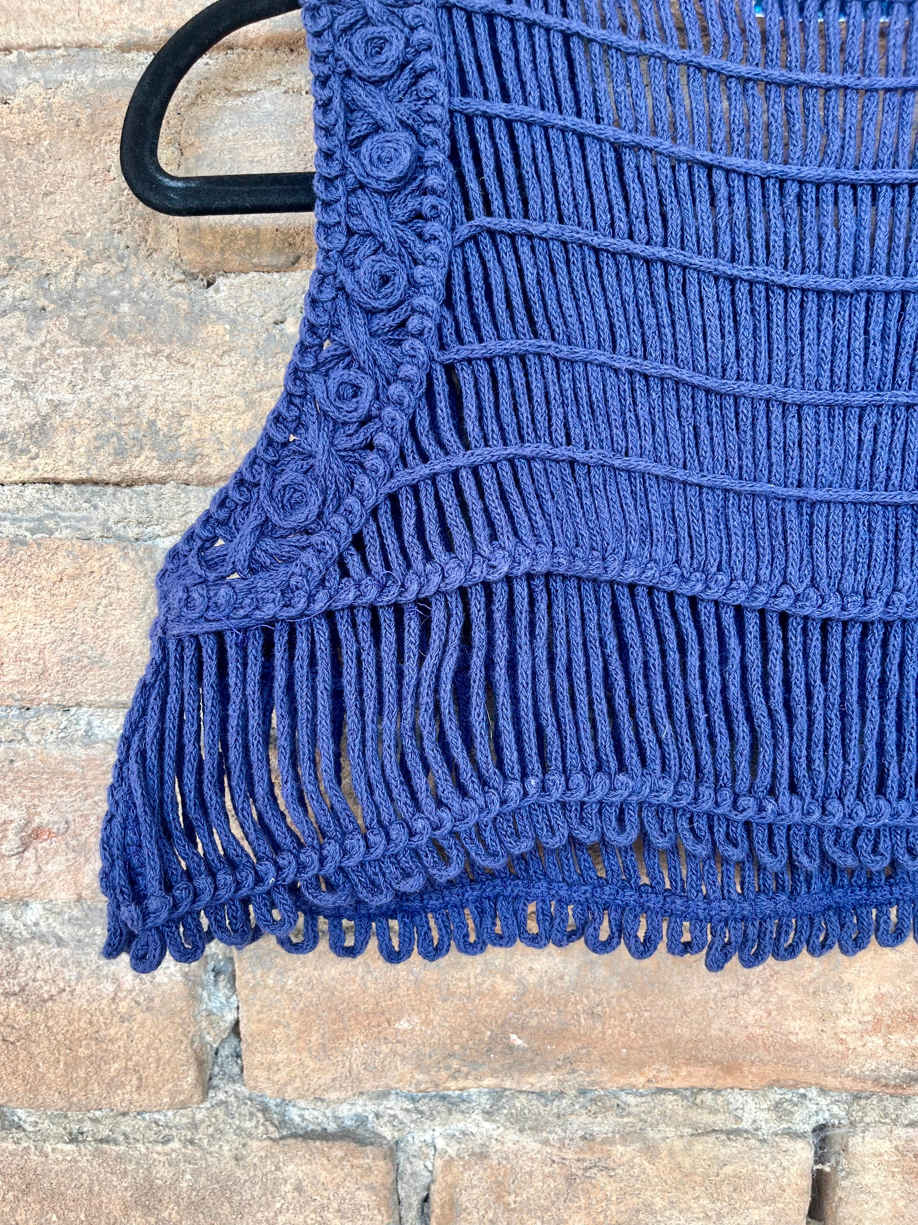 Top Crochet in cotone