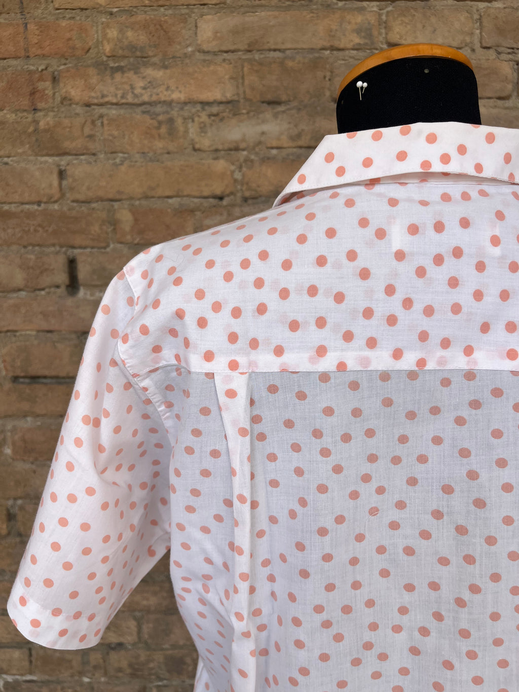 Camicia di cotone  a pois